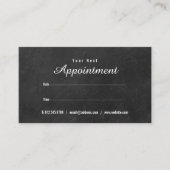 ミニマリストチャルクボードアポイントメントカード 名刺 (正面)