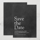 ミニマリストチョークボード Save the Date 定義 セーブザデート (正面/裏面)