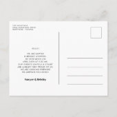 ミニマリストツイン誕生ダブルthe joy photo ポストカード (裏面)