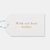 ミニマリストツリーズメリークリスマステンプレート ギフトタグ (裏面横)