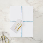 ミニマリストツリーズメリークリスマステンプレート ギフトタグ (より糸つき)