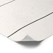 ミニマリストツリーブラックモダンミニマリストのラインアート ポスター (角)