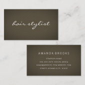 ミニマリストテクスチャブラウン 名刺 (正面/裏面)