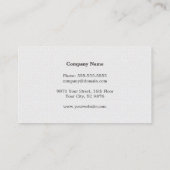 ミニマリストテクスチャホワイトフェイク金ゴールドライン弁護士 名刺 (裏面)