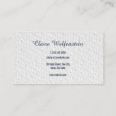 ミニマリストテクスチャ水彩プロフェッショナル 名刺 (裏面)