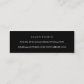 ミニマリストテクスチャ スキニー名刺 (裏面)