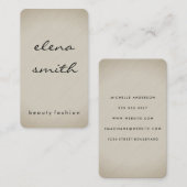 ミニマリストテクスチャ 名刺 (正面/裏面)