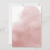 ミニマリストテディベア睡眠雲ベビーシャワー 招待状 (裏面)