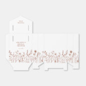 ミニマリストテラコタワイルドフラワーブライダルシャワー フェイバーボックス (折り畳みなし)