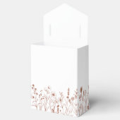 ミニマリストテラコタワイルドフラワーブライダルシャワー フェイバーボックス (オープン)