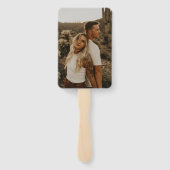 ミニマリストテラコッタフォトウェディングファン ハンドファン (裏面)