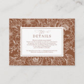 ミニマリストテラコッタボタニッ結婚タル詳細 エンクロージャーカード (正面)