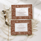 ミニマリストテラコッタボタニッ結婚タル詳細 エンクロージャーカード