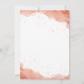 ミニマリストテラコッタボホデザートベビーシャワー 招待状 (裏面)