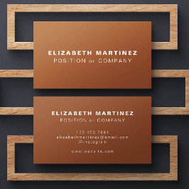 ミニマリストテラコッタモダンプロフェッショナルカスタム 名刺