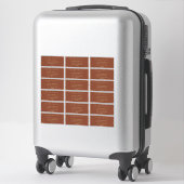 ミニマリストテラコッタ結婚のゲストアドレス シール (スーツケース)