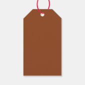 ミニマリストテラコッタ結婚式の引き出物サンキューギフト ギフトタグ (裏面)