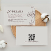 ミニマリストテラコッタ結婚式招待状 招待状