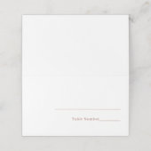 ミニマリストテラコッタ プレイスカード (外部開封)