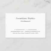 ミニマリストテンプレートプロフェッショナルスモダンクリプト 名刺 (裏面)