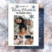 ミニマリストテーパトップ3写真メリークリスマスホール シーズンカード