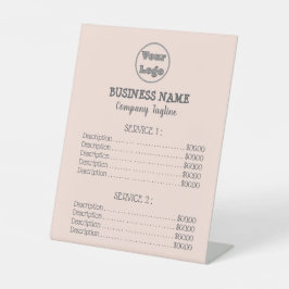 ミニマリストテーブルのトップ価格表台座記号 台座サイン