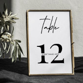 ミニマリストテーブルナンバーガラディナービジネスイベント テーブルナンバー