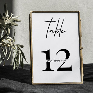 ミニマリストテーブルナンバーガラディナービジネスイベント テーブルナンバー