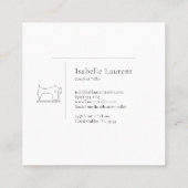 ミニマリストテーラーシーストレスプロフェッショナル コーリングカード (裏面)