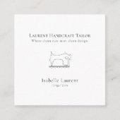 ミニマリストテーラーシーストレスプロフェッショナル スクエア名刺 (正面)