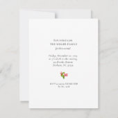 ミニマリストトナディアクリスマスパーティの招待状 案内状 (裏面)