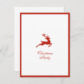 ミニマリストトナディアクリスマスパーティの招待状 案内状 (正面/裏面)