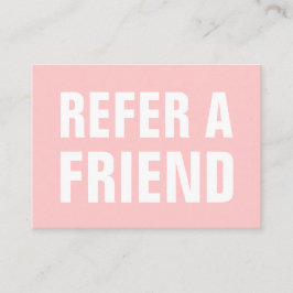 ミニマリストトレンディーはフレンドパステルピンクを参照 紹介カード
