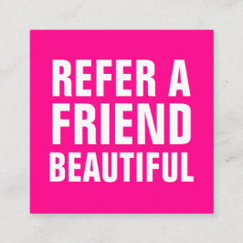 ミニマリストトレンディーはフレンドピンクを参照モダンする 紹介カード