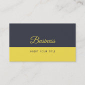 ミニマリストトレンディーインクウェルイエロー名刺 名刺 (正面)