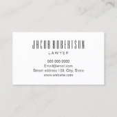 ミニマリストトレンディーパステルピンモダンク名刺 名刺 (裏面)