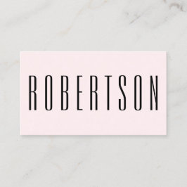 ミニマリストトレンディーパステルピンモダンク名刺 名刺