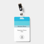 ミニマリストトレンディービジネス従業員名 バッジ (正面 （クリップ付）)