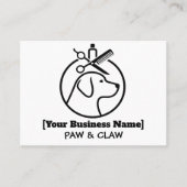 ミニマリストドッグトリマー名刺 名刺 (正面)