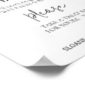 ミニマリストドッグトリート結婚式の引き出物ビスケットバー ポスター (角)