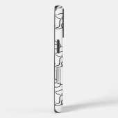 ミニマリストドッグラインアートiPhoneケース Case-Mate iPhoneケース (裏面 / 右)