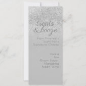 ミニマリストドリンク灰色のスパークルメニュー シーズンカード (正面)