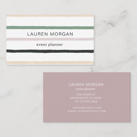 ミニマリストドリームビジネスカード 名刺 (正面/裏面)