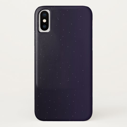 ミニマリストナイトスカイiPhone Xケースお洒落- & Durab Case-Mate iPhoneケース (裏面)