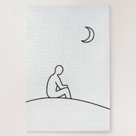 ミニマリストナイトリフレクションパズル ジグソーパズル