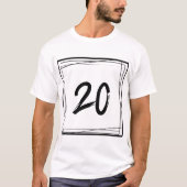 ミニマリストナンバー20 Tシャツ (正面)