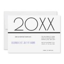 ミニマリストニューイヤーズお祝い|招待状