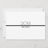 ミニマリストニューイヤーズお祝い|招待状 招待状 (裏面)