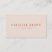 ミニマリストニュートラルウェディングレセプション座席表 プレイスカード (正面)