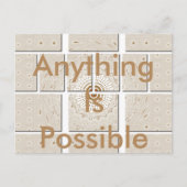 ミニマリストニュートラルジオメトリベージュ色デザイン ポストカード (正面)